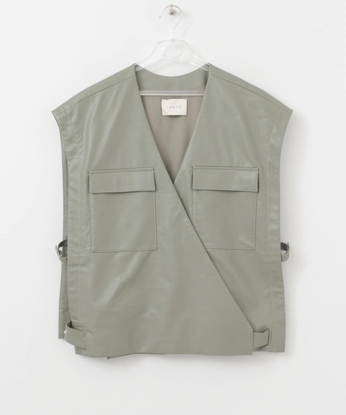 nijinana　今期　マチャットエコレザーベスト セール】NINJYA VEST（ベスト）｜LAATO（ラート）のファッション