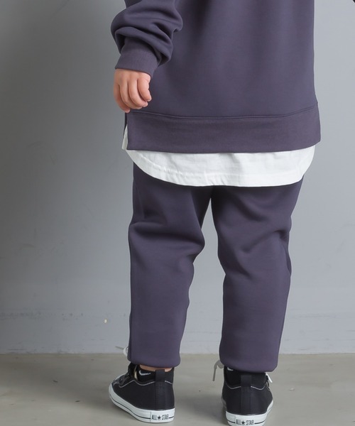 OMNES Another Edition（オムネス アナザーエディション）の「キッズ ストレッチダンボールニット イージーパンツ（その他パンツ・キッズ・ブルー/ホワイト系その他/チャコール・130/100/120/140/110）」の7枚目の写真