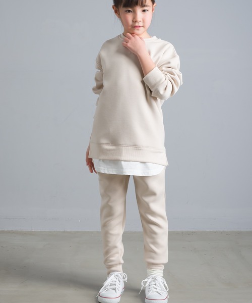 OMNES Another Edition（オムネス アナザーエディション）の「キッズ ストレッチダンボールニット イージーパンツ（その他パンツ・キッズ・ブルー/ホワイト系その他/チャコール・130/100/120/140/110）」の17枚目の写真