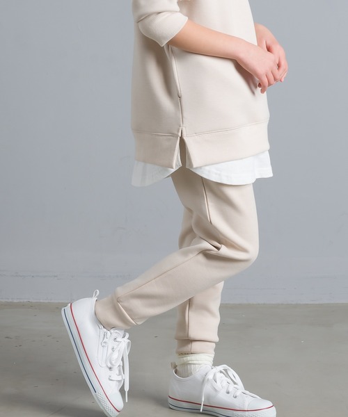 OMNES Another Edition（オムネス アナザーエディション）の「キッズ ストレッチダンボールニット イージーパンツ（その他パンツ・キッズ・ブルー/ホワイト系その他/チャコール・130/100/120/140/110）」の20枚目の写真