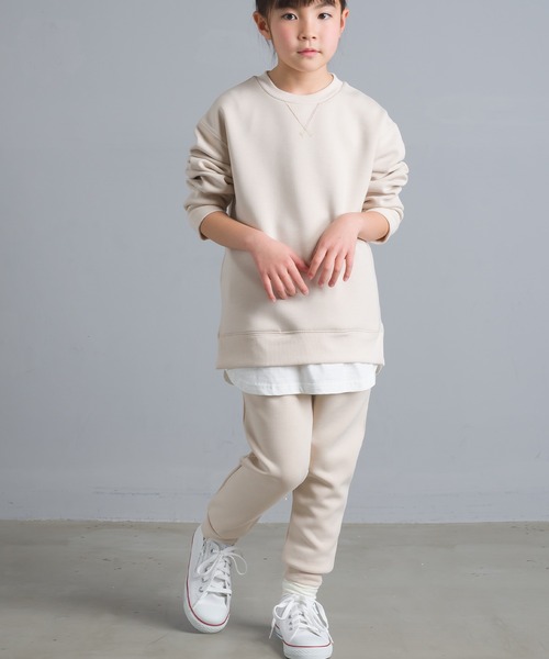 OMNES Another Edition（オムネス アナザーエディション）の「キッズ ストレッチダンボールニット イージーパンツ（その他パンツ・キッズ・ブルー/ホワイト系その他/チャコール・130/100/120/140/110）」の6枚目の写真