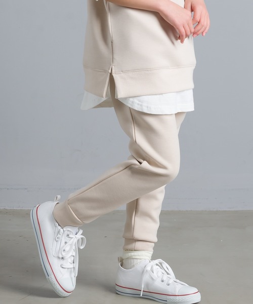 OMNES Another Edition（オムネス アナザーエディション）の「キッズ ストレッチダンボールニット イージーパンツ（その他パンツ・キッズ・ブルー/ホワイト系その他/チャコール・130/100/120/140/110）」の9枚目の写真