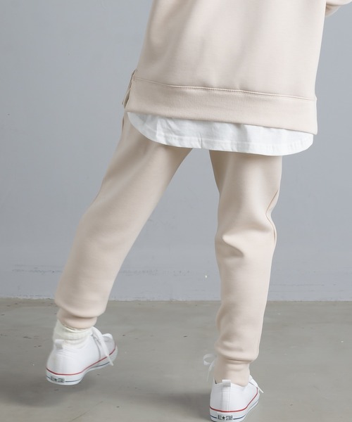 OMNES Another Edition（オムネス アナザーエディション）の「キッズ ストレッチダンボールニット イージーパンツ（その他パンツ・キッズ・ブルー/ホワイト系その他/チャコール・130/100/120/140/110）」の4枚目の写真