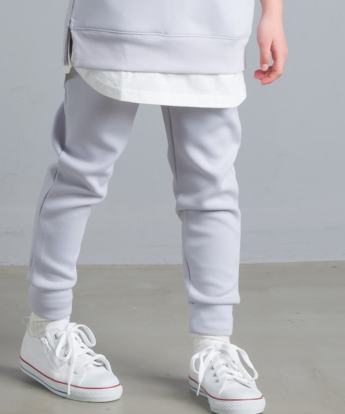 OMNES Another Edition（オムネス アナザーエディション）の「キッズ ストレッチダンボールニット イージーパンツ（その他パンツ・キッズ・ブルー/ホワイト系その他/チャコール・130/100/120/140/110）」の19枚目の写真