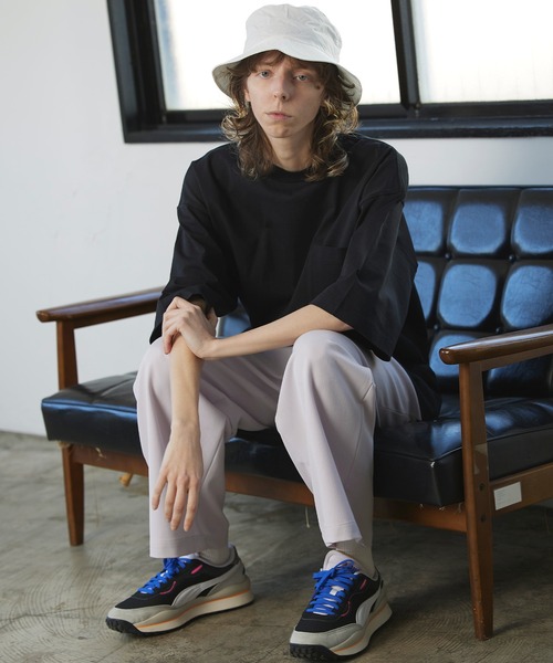 ENDER PRODUCTS（エンダープロダクツ）の「シルケットライク天竺 スーパービッグシルエット ポケットS/Sカットソー【ENDER PRODUCTS/エンダープロダクツ】（Tシャツ/カットソー・メンズ・ホワイト/ベージュ系その他/ブラック/グリーン系その他/グレイッシュベージュ/ブルー系その他/グレー系その他/ライラック・L/M）」の14枚目の写真