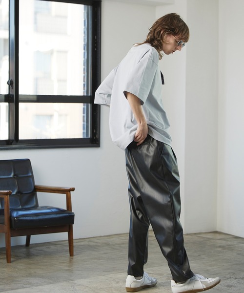 ENDER PRODUCTS（エンダープロダクツ）の「シルケットライク天竺 スーパービッグシルエット ポケットS/Sカットソー【ENDER PRODUCTS/エンダープロダクツ】（Tシャツ/カットソー・メンズ・ホワイト/ベージュ系その他/ブラック/グリーン系その他/グレイッシュベージュ/ブルー系その他/グレー系その他/ライラック・L/M）」の19枚目の写真