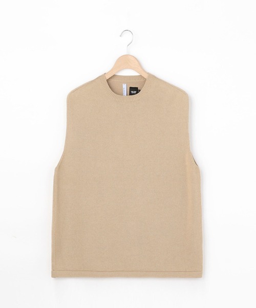 THIBAULT VAN DER STRAETE（ティボー・ヴァン・ダル・ストラット）の「【THIBAULT VAN DER STRAETE】ニットベスト MEN（ベスト・メンズ・ブラック/ベージュ/グレイッシュベージュ・LARGE/MEDIUM）」の2枚目の写真