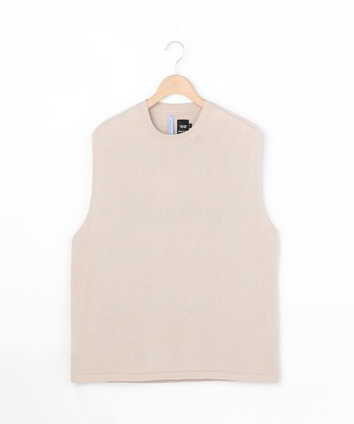 THIBAULT VAN DER STRAETE（ティボー・ヴァン・ダル・ストラット）の「【THIBAULT VAN DER STRAETE】ニットベスト MEN（ベスト・メンズ・ブラック/ベージュ/グレイッシュベージュ・LARGE/MEDIUM）」の3枚目の写真