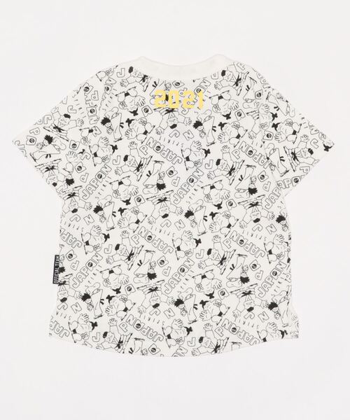 OFFICIAL TEAM(オフィシャルチーム)の「2021 JAPAN T-SHIRT(Tシャツ/カットソー・キッズ・ホワイト/グレー・90/100/110/120/130/140)」の3枚目の写真
