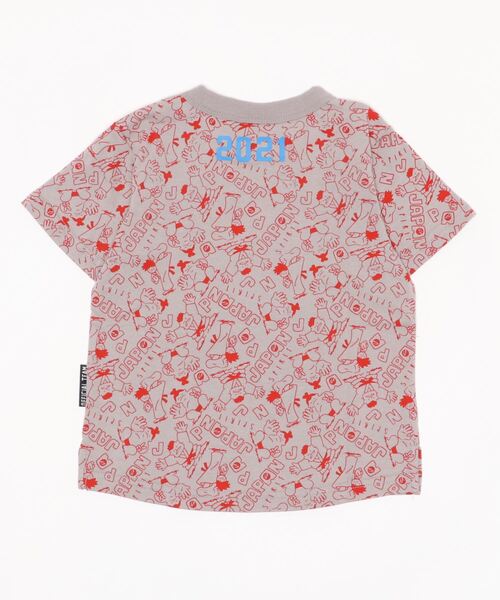 OFFICIAL TEAM(オフィシャルチーム)の「2021 JAPAN T-SHIRT(Tシャツ/カットソー・キッズ・ホワイト/グレー・90/100/110/120/130/140)」の4枚目の写真