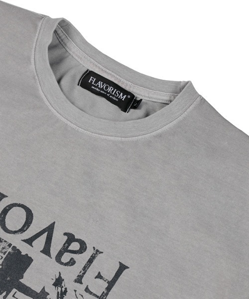 FLAVORISM(フレーバリズム)の「【FLAVORISM 】ビートニック ビンテージピグメントティーシャツ(Tシャツ/カットソー・メンズ・ライトベージュ/ライトグレー/チャコール・MEDIUM/LARGE/X-LARGE)」の9枚目の写真