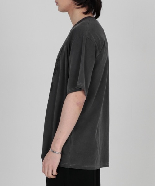 FLAVORISM(フレーバリズム)の「【FLAVORISM 】ビートニック ビンテージピグメントティーシャツ(Tシャツ/カットソー・メンズ・ライトベージュ/ライトグレー/チャコール・MEDIUM/LARGE/X-LARGE)」の12枚目の写真