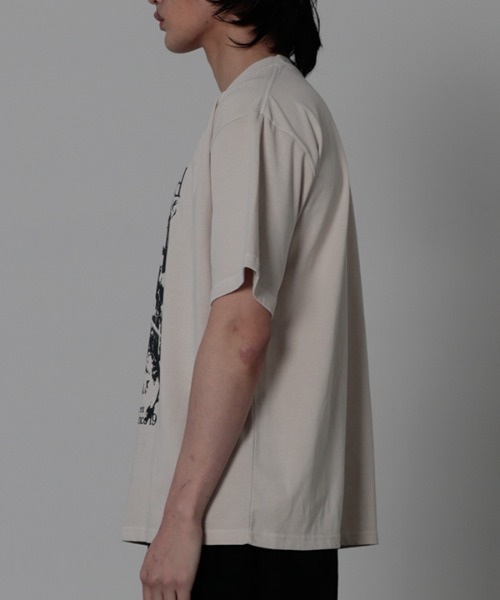 FLAVORISM(フレーバリズム)の「【FLAVORISM 】ビートニック ビンテージピグメントティーシャツ(Tシャツ/カットソー・メンズ・ライトベージュ/ライトグレー/チャコール・MEDIUM/LARGE/X-LARGE)」の20枚目の写真