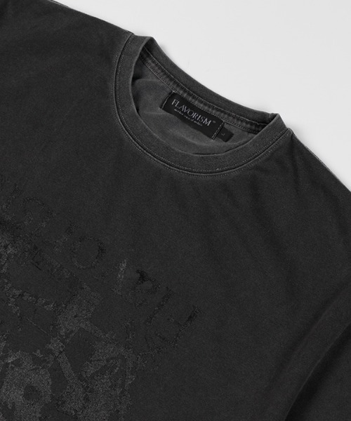 FLAVORISM(フレーバリズム)の「【FLAVORISM 】ビートニック ビンテージピグメントティーシャツ(Tシャツ/カットソー・メンズ・ライトベージュ/ライトグレー/チャコール・MEDIUM/LARGE/X-LARGE)」の16枚目の写真