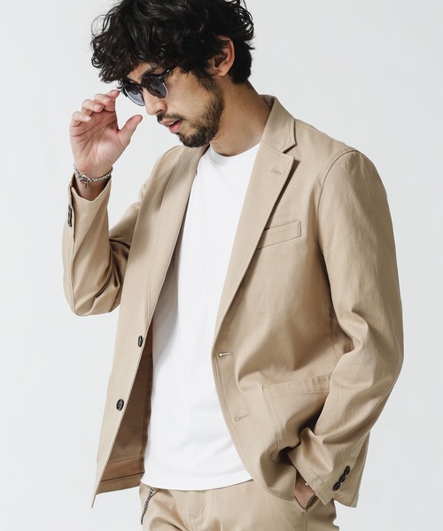 NANO universe（ナノユニバース）の「《WEB限定》ストレッチツイル2Bジャケット（テーラードジャケット・メンズ・ブラック/ベージュ/ネイビー・マルチサイズ）」の9枚目の写真