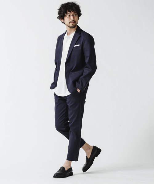 NANO universe（ナノユニバース）の「《WEB限定》ストレッチツイル2Bジャケット（テーラードジャケット・メンズ・ブラック/ベージュ/ネイビー・マルチサイズ）」の12枚目の写真