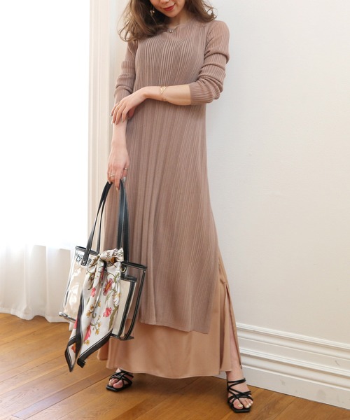 ROYAL PARTY（ロイヤルパーティー）の「2WAYロングシアーカーデ（カーディガン/ボレロ・レディース・ブラック/オフホワイト/グリーン/モカ・FREE）」の12枚目の写真