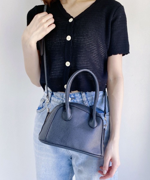 CLEA（クレア）の「2WAYラウンドボストンバッグ（ボストンバッグ・レディース・ブラック/イエロー/ブルー・FREE）」の4枚目の写真