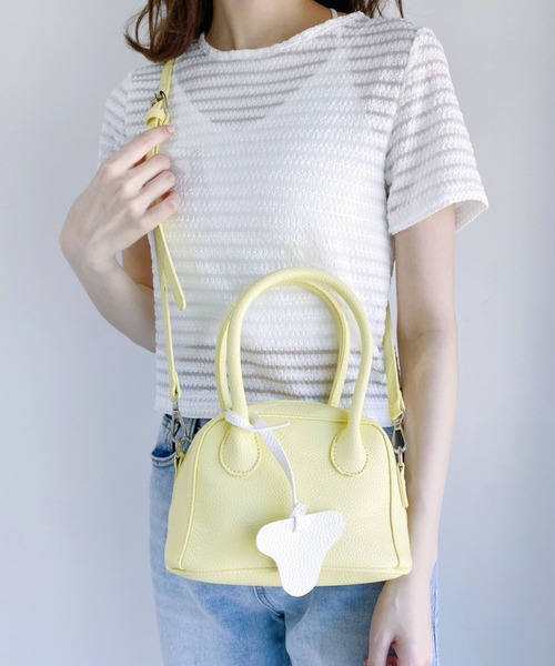 CLEA（クレア）の「2WAYラウンドボストンバッグ（ボストンバッグ・レディース・ブラック/イエロー/ブルー・FREE）」の12枚目の写真