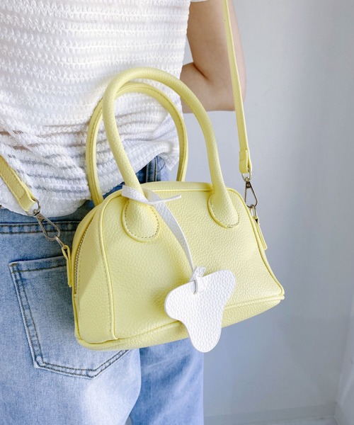 CLEA（クレア）の「2WAYラウンドボストンバッグ（ボストンバッグ・レディース・ブラック/イエロー/ブルー・FREE）」の5枚目の写真