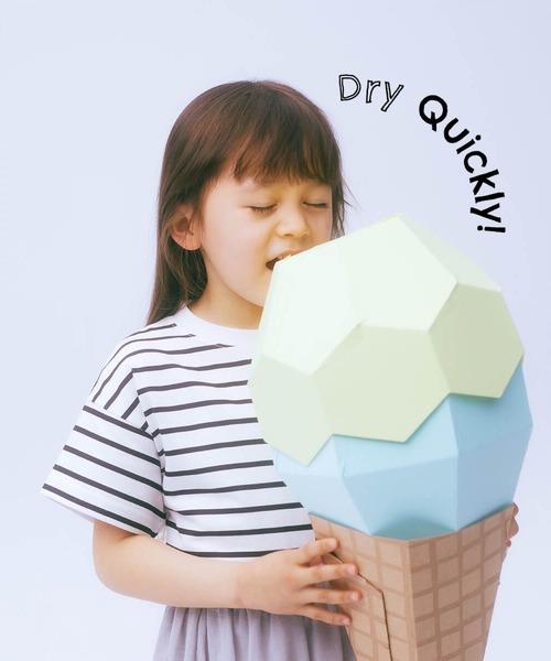 GLOBAL WORK（グローバルワーク）の「【キッズ】シャーベッTEEボーダー/940133（Tシャツ/カットソー・キッズ・ブラック/アイボリー/グレー・100cm/120cm/110cm/140cm/130cm/150cm/160cm）」の2枚目の写真