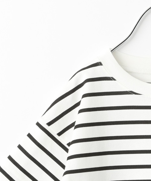 GLOBAL WORK（グローバルワーク）の「【キッズ】シャーベッTEEボーダー/940133（Tシャツ/カットソー・キッズ・ブラック/アイボリー/グレー・100cm/120cm/110cm/140cm/130cm/150cm/160cm）」の14枚目の写真