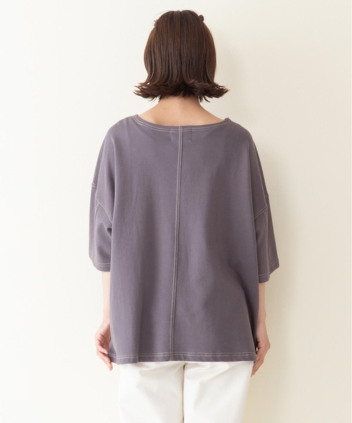 Dickies(ディッキーズ)の「【DICKIES/ディッキーズ】ミニ裏毛ワイドフィット(ビッグシルエット)Tシャツ ワンポイントブランドロゴ(Tシャツ/カットソー・レディース・グリーン/チャコールグレー/ホワイト・MEDIUM)」の14枚目の写真