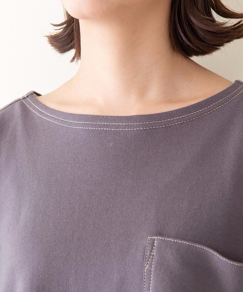 Dickies(ディッキーズ)の「【DICKIES/ディッキーズ】ミニ裏毛ワイドフィット(ビッグシルエット)Tシャツ ワンポイントブランドロゴ(Tシャツ/カットソー・レディース・グリーン/チャコールグレー/ホワイト・MEDIUM)」の20枚目の写真