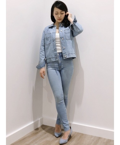   クロップド ユーティリティ デニムジャケット S デニム クロップド ユーティリティ ジャケット｜ギャップの通販｜&mall