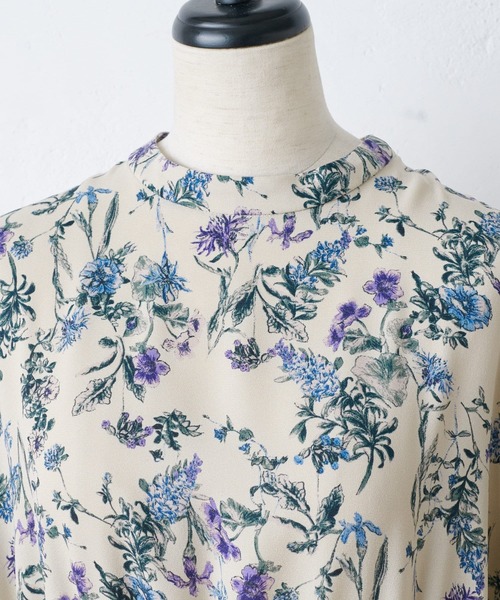 BEARDSLEY（ビアズリー）花柄キュプラワンピース｜美品 極美品】BEARDSLEY ビアズリーマキシ丈 花柄 ワンピース - メルカリ