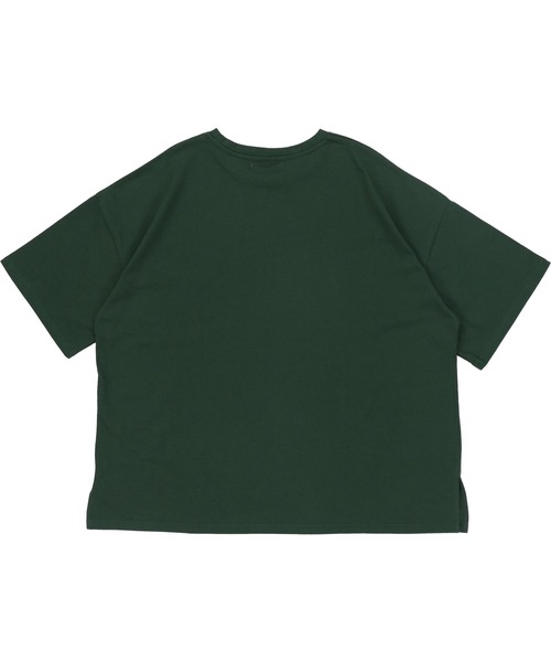 SPINNS（スピンズ）の「【ゆったりシルエット】古着風エンブレムデザイン 半袖Tシャツ（Tシャツ/カットソー・レディース・ブルー/グリーン/ベージュ/ボルドー・ONESIZE）」の11枚目の写真