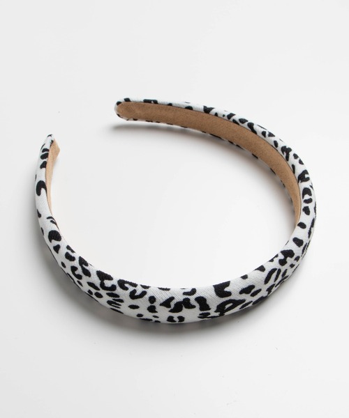 WEGO(ウィゴー)の「WEGO/ヒョウ柄カチューシャ(カチューシャ・レディース・ホワイト/ブラック・FREE)」の2枚目の写真