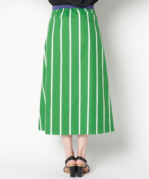 neigh(ネイ)の「neigh/N211-757 ストライプAラインSK(スカート・レディース・ブルー/グリーン・FREE)」の8枚目の写真