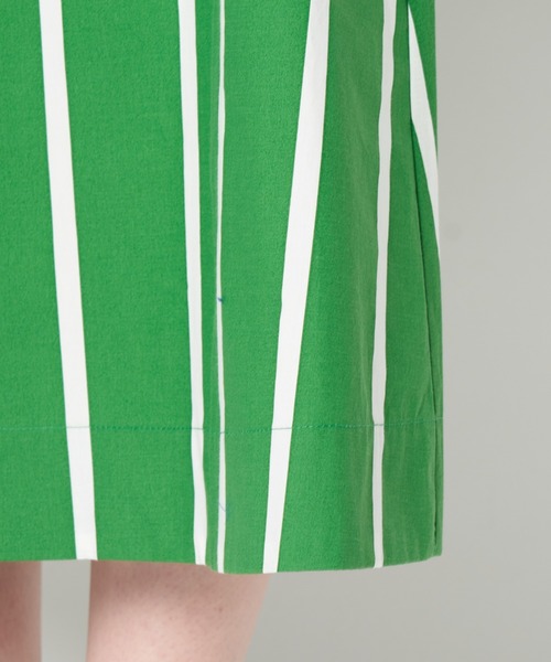 neigh(ネイ)の「neigh/N211-757 ストライプAラインSK(スカート・レディース・ブルー/グリーン・FREE)」の7枚目の写真