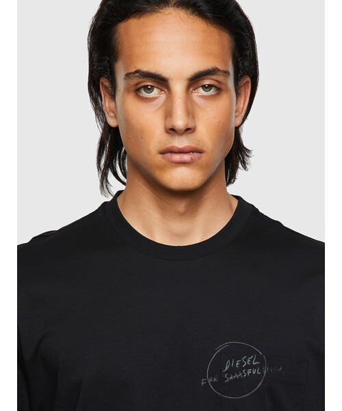 DIESEL（ディーゼル）の「メンズ Tシャツ ポケットT（Tシャツ/カットソー・メンズ・ホワイト/ブラック・SMALL/MEDIUM/LARGE/X-LARGE/XX-LARGE/X-SMALL/XXX-LARGE）」の8枚目の写真