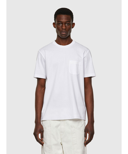 DIESEL（ディーゼル）の「メンズ Tシャツ ポケットT（Tシャツ/カットソー・メンズ・ホワイト/ブラック・SMALL/MEDIUM/LARGE/X-LARGE/XX-LARGE/X-SMALL/XXX-LARGE）」の12枚目の写真