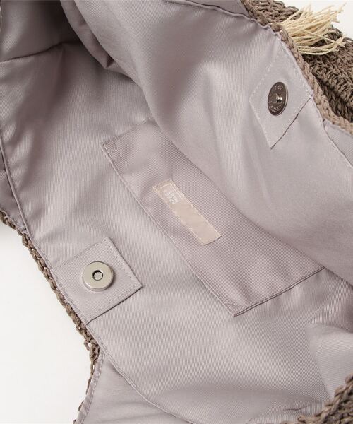 FREE'S MART（フリーズマート）の「セミサークルバッグ（トートバッグ・レディース・グレー/ブラウン・ﾌﾘ-）」の5枚目の写真