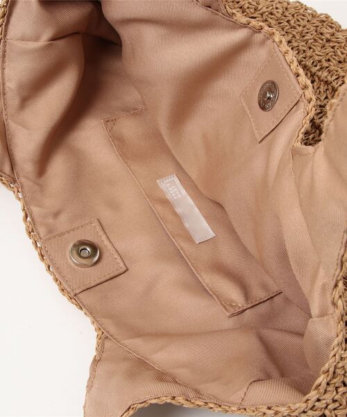 FREE'S MART（フリーズマート）の「セミサークルバッグ（トートバッグ・レディース・グレー/ブラウン・ﾌﾘ-）」の4枚目の写真