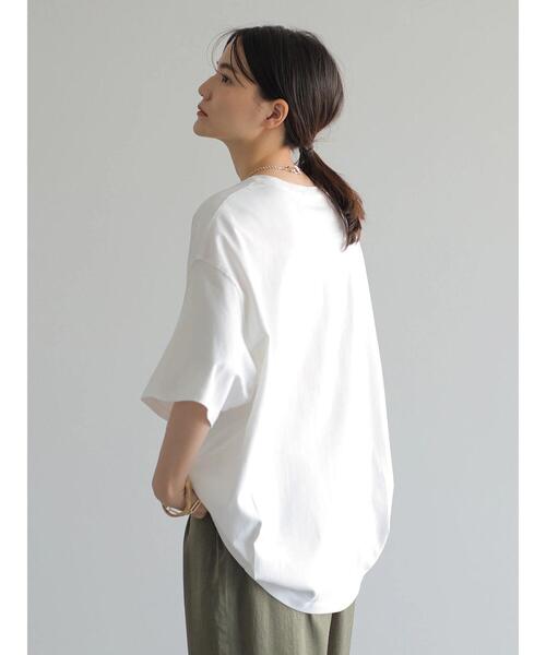 AMERICAN HOLIC（アメリカンホリック）の「コクーン半袖カットプルオーバー ※（Tシャツ/カットソー・レディース・オフホワイト/ライトグレー/その他7/マルチ/ブラウン・M/L）」の7枚目の写真