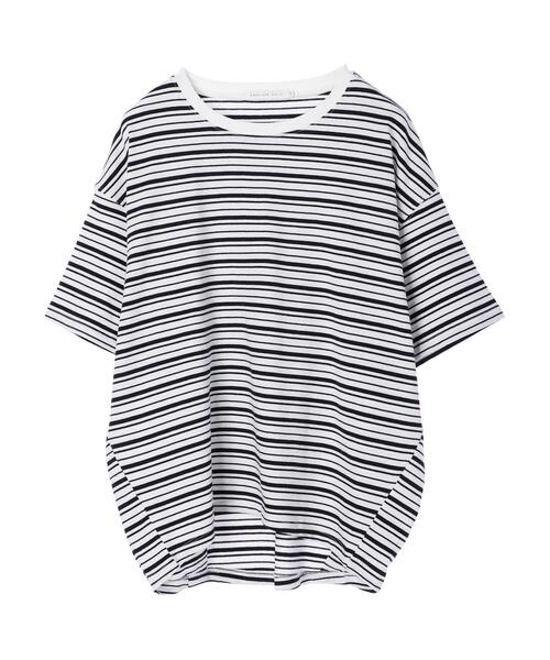 AMERICAN HOLIC（アメリカンホリック）の「コクーン半袖カットプルオーバー ※（Tシャツ/カットソー・レディース・オフホワイト/ライトグレー/その他7/マルチ/ブラウン・M/L）」の18枚目の写真