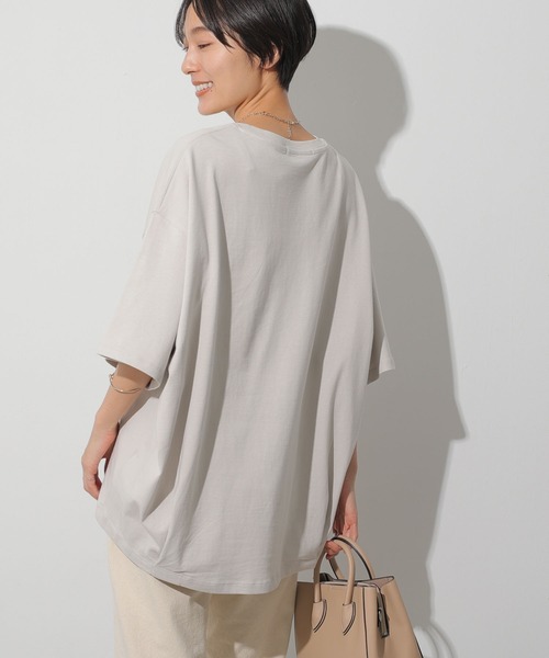 AMERICAN HOLIC（アメリカンホリック）の「コクーン半袖カットプルオーバー ※（Tシャツ/カットソー・レディース・オフホワイト/ライトグレー/その他7/マルチ/ブラウン・M/L）」の3枚目の写真