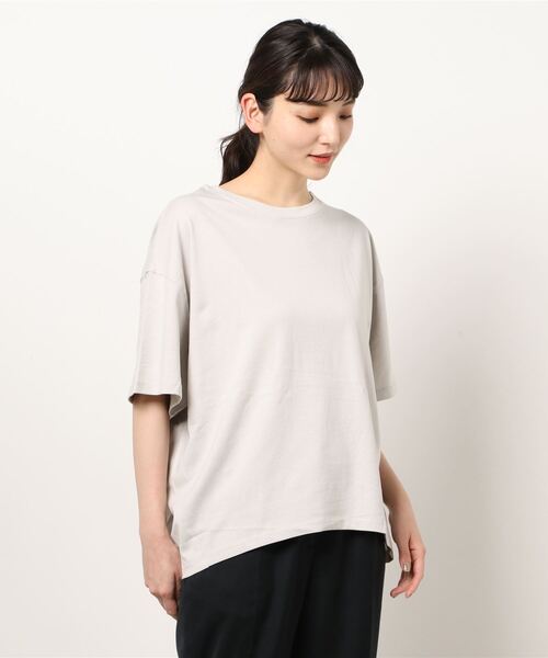 AMERICAN HOLIC（アメリカンホリック）の「コクーン半袖カットプルオーバー ※（Tシャツ/カットソー・レディース・オフホワイト/ライトグレー/その他7/マルチ/ブラウン・M/L）」の11枚目の写真