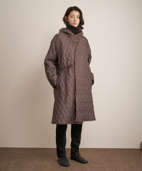 And A(アンドエー)の「TROVE トローブ / JARVI ANORAK ジャルビ キルティングアノラックパーカー フーディー / 65BLS03(その他アウター・メンズ・アッシュブラウン/グレー・1/2/3)」の7枚目の写真