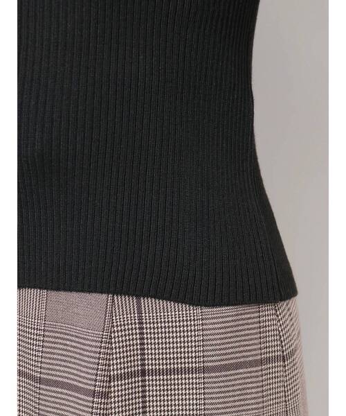 dazzlin（ダズリン）の「ハイネックギャザー異素材ニットトップス（ニット/セーター・レディース・ブラック/グレー/オフホワイト・FREE）」の14枚目の写真