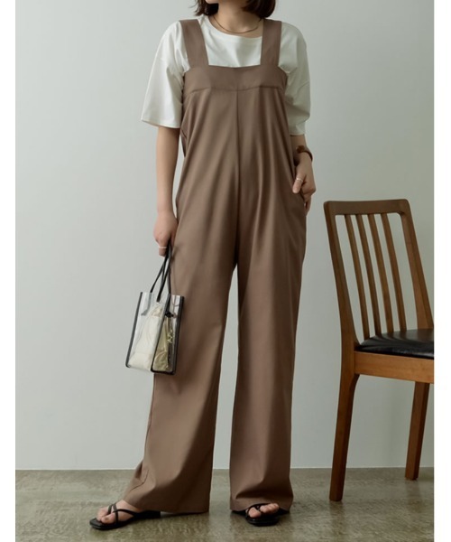 Re:EDIT（リエディ）の「リネンブレンドベアトップサロペット