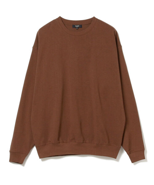 BEAMS HEART（ビームスハート）の「BEAMS HEART / リブ付 ビッグシルエット ロングスリーブTシャツ（Tシャツ/カットソー・メンズ・ベージュ/ブラウン・LARGE/MEDIUM/SMALL）」の20枚目の写真