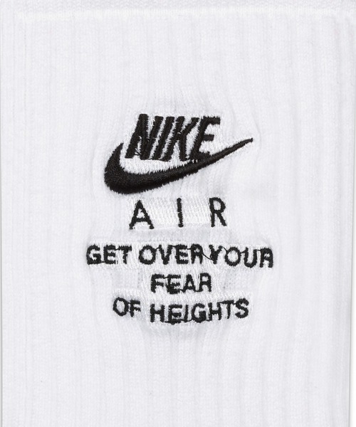 NIKE（ナイキ）の「NIKE U SNKR SOX CREW 2PR - NIKE AIR / ナイキ NIKE AIR スニーカー クルー ソックス 2PR 【SP】（ソックス/靴下・メンズ・ホワイト・25-27/23-25/27.0～29.0cm）」の4枚目の写真