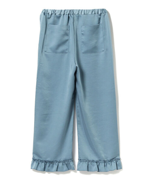 BEAMS BOY（ビームスボーイ）の「BEAMS BOY / サテン フリル イージーパンツ（その他パンツ・レディース・ネイビー/ブラウン系その他/ブルー系その他・ONE SIZE）」の19枚目の写真