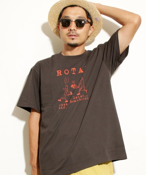 ROTAR(ローター)の「Suck and Drink Tee(Tシャツ/カットソー・メンズ・オフホワイト/パープル/スミクロ・SMALL/X-LARGE/LARGE/MEDIUM)」の5枚目の写真