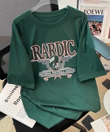 DEVICE（デバイス）の「アメリカン ヴィンテージライク y2k 古着風 韓国 ストリート ビッグシルエット プリント 半袖 Tシャツ（Tシャツ/カットソー）」